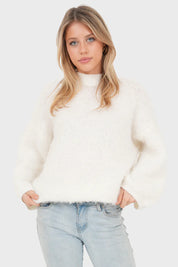 Pull "Ame" blanc