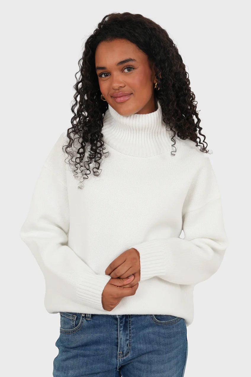 Pull "Amour" blanc