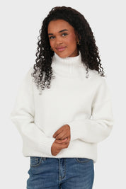 Pull "Amour" blanc