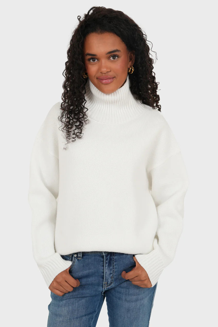 Pull "Amour" blanc