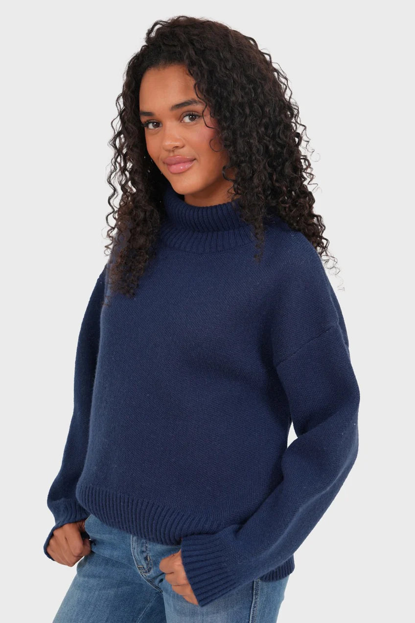 Pull "Amour" marine