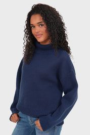 Pull "Amour" marine