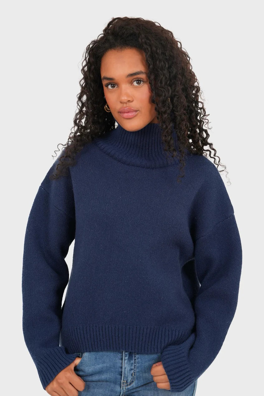 Pull "Amour" marine