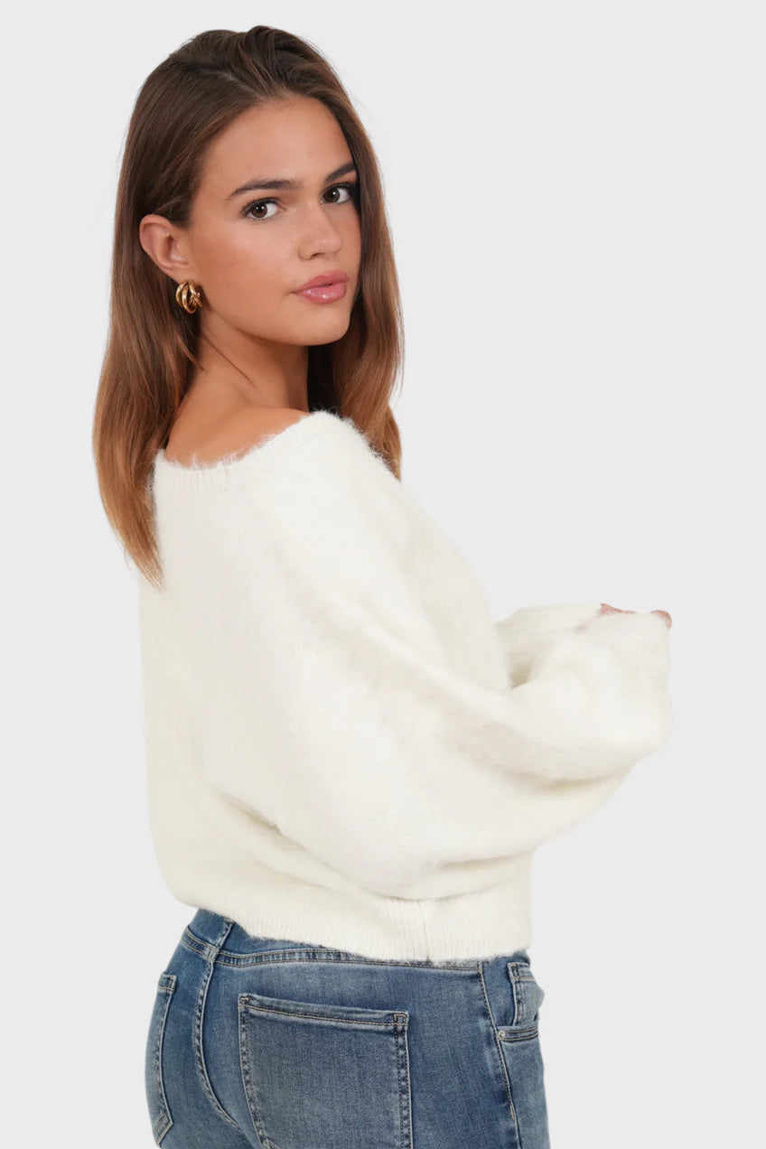 Pull "Emmie" blanc